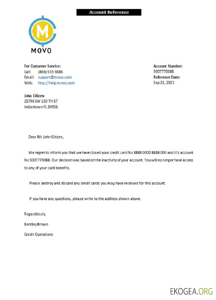 Référence USA , Movo , closure